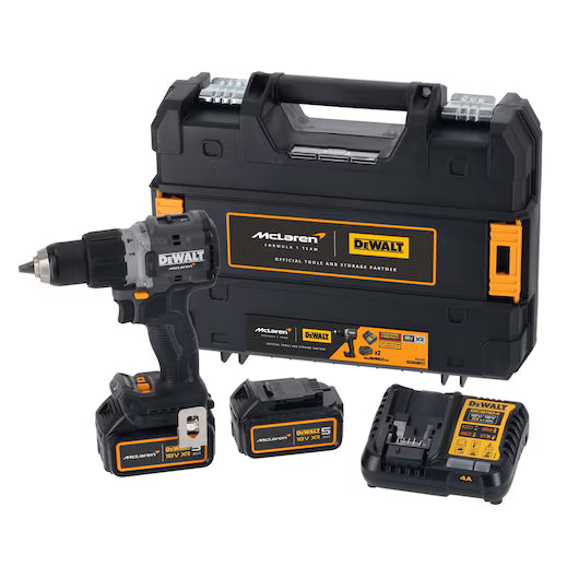 DEWALT x McLaren F1 Team 18V XR Brushless Hammer Drill Driver - 2 x 4Ah