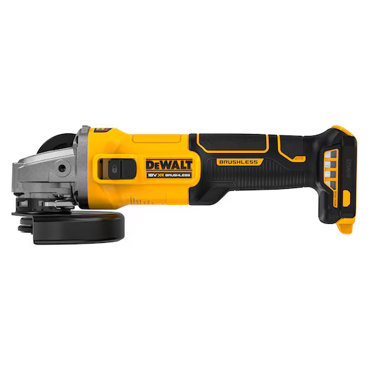 DeWalt 18V XR Brushless 125mm Angle Grinder with Slide Switch (Bare Unit)